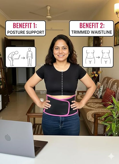 Adjustable Waist Trimmer Belt, Sweat More. Feel Tighter. Stay Confident.